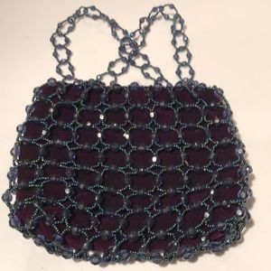 Costume Attire! 🎃 Dark blue vintage beaded purse